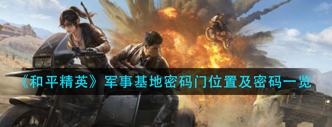 和平精英军事基地密码门在哪里-军事基地密码门位置及密码一览